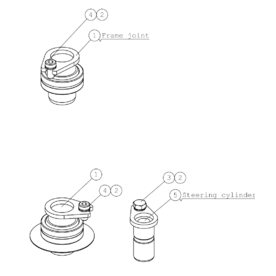 A423186 PIVOT PINS & BEARING A523 from 1820