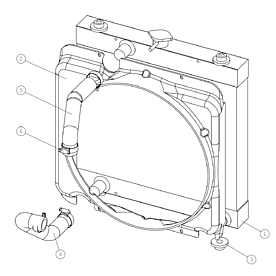 A423594 RADIATOR, ASSEMBLY D A528 from 1744