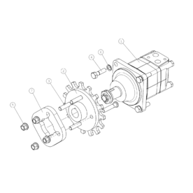 A46243 DRIVE MOTOR, FRONT A220 from 1718