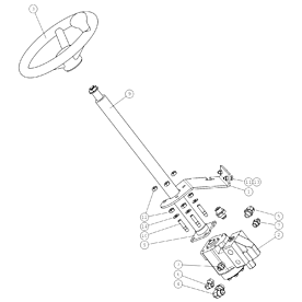 A48998 STEERING COLUMN A520 from 1445