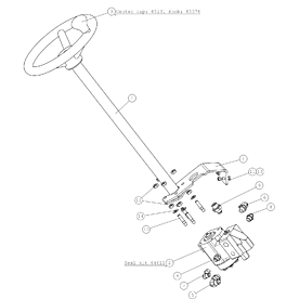 A48998 STEERING COLUMN A528 from 1744