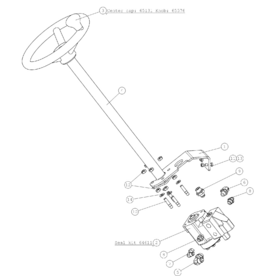 A48998 STEERING COLUMN A528 from 1744