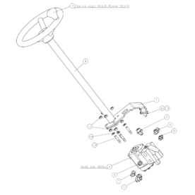 A48998 STEERING COLUMN A635 from 1744
