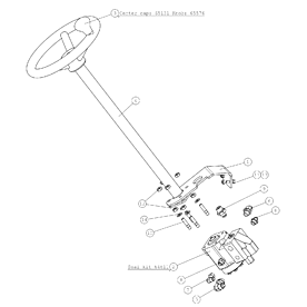 A48998 STEERING COLUMN A640 from 1744