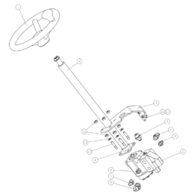 A48998 STEERING COLUMN A745 from 1500