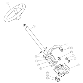 A48998 STEERING COLUMN A745 from 1500