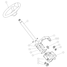 A48998 STEERING COLUMN A750 from 1500