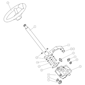 A48998 STEERING COLUMN A750 from 1500