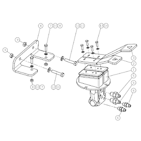 A49058 DRIVE PEDAL, COMPLET A520 from 1445