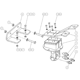 A49058 DRIVE PEDAL, COMPLET A523 from 1820