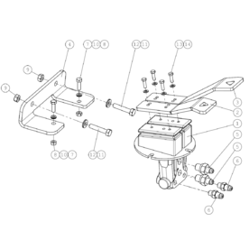 A49058 DRIVE PEDAL, COMPLET A523 from 1820