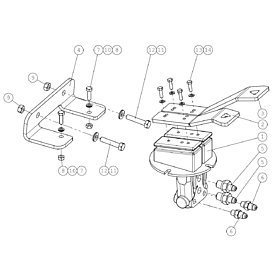 A49058 DRIVE PEDAL, COMPLET A640 from 1744