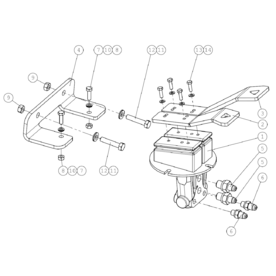 A49058 DRIVE PEDAL, COMPLET A640 from 1744