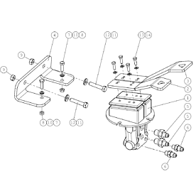 A49058 DRIVE PEDAL, COMPLET A745 from 1500