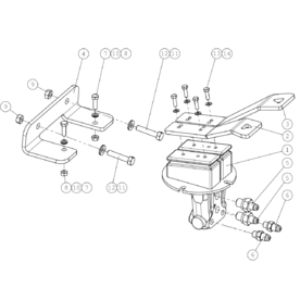 A49058 DRIVE PEDAL, COMPLET A745 from 1500