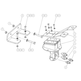 A49058 DRIVE PEDAL, COMPLET A745 from 1710