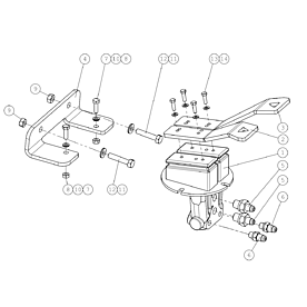 A49058 DRIVE PEDAL, COMPLET A745 from 1710