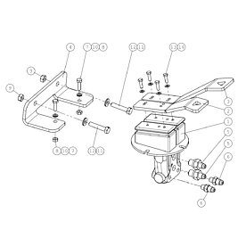 A49058 DRIVE PEDAL, COMPLET A750 from 1500