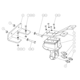 A49058 DRIVE PEDAL, COMPLET A750 from 1500