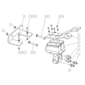 A49058 DRIVE PEDAL, COMPLET A750 from 1710