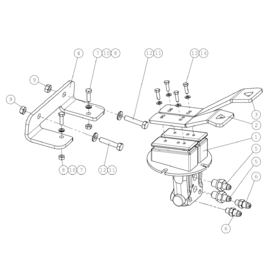 A49058 DRIVE PEDAL, COMPLET A750 from 1710