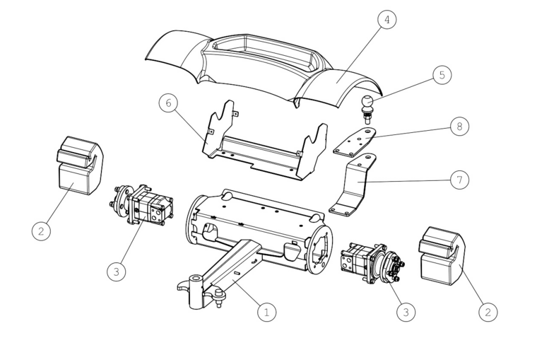 BRACKET, BACK WEIGHT