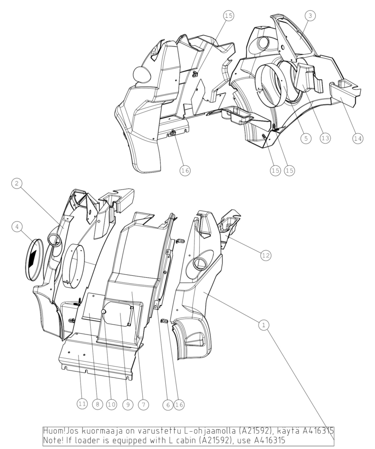 BRACKET, FRONT LEFT,