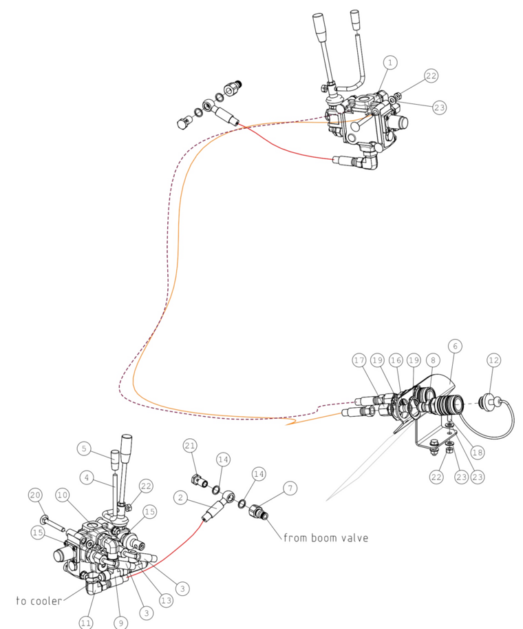 BRACKET HOSES REAR H