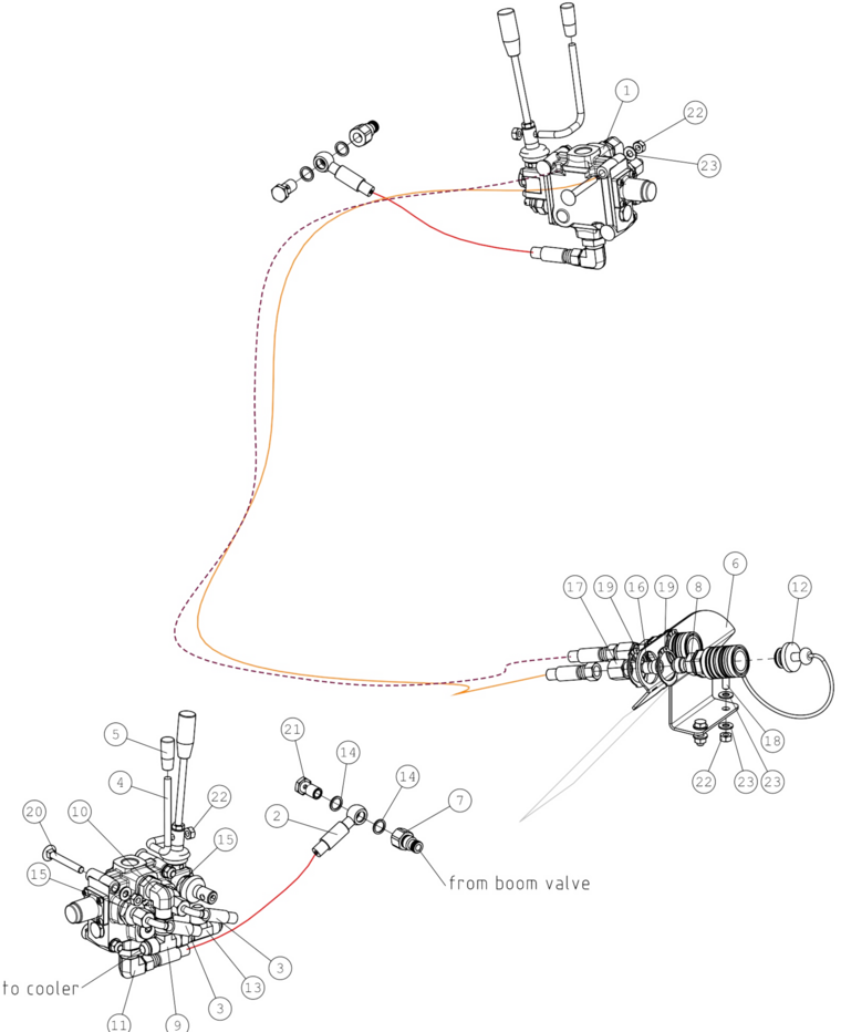 CONTROL LEVER REAR A