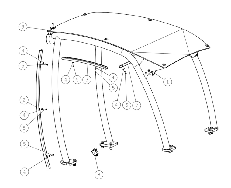 COVER STRIP, UPPER
