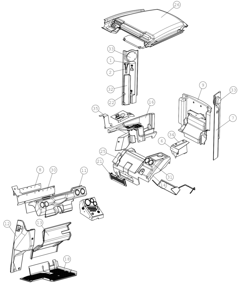 DECAL, CONTROL LEVER