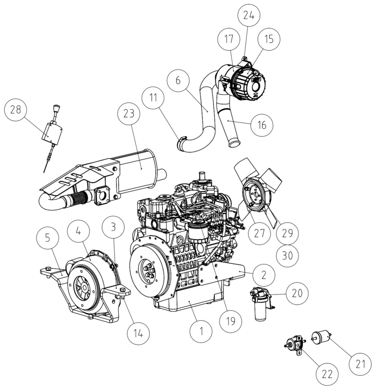 DIESEL ENGINE KUBOTA