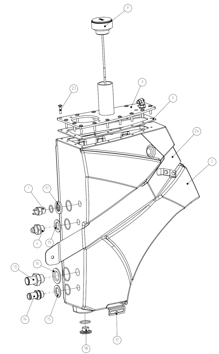 DIPSTICK L=230 HYDR.