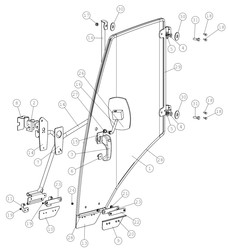 DOOR PLATE, SAFETY G