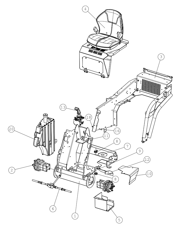 DRIVE MOTOR, FRONT,