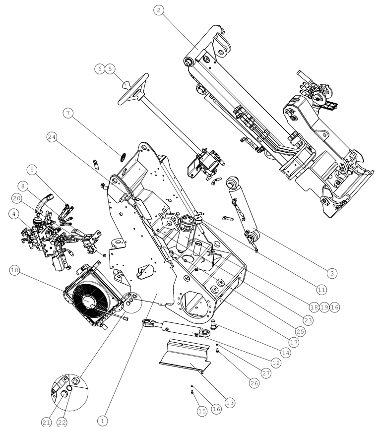 DRIVE PEDAL, COMPLET