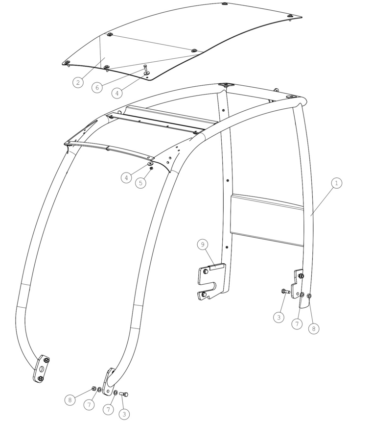 FOPS CANOPY, 200 SER