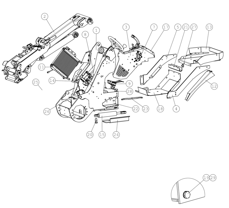 FRONT CHASSIS, VERSI