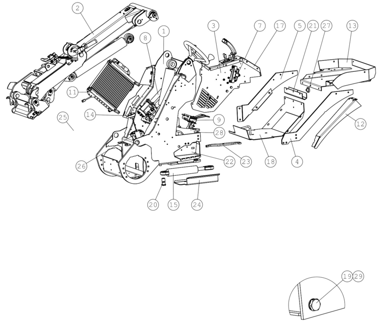 FRONT CHASSIS, VERSI