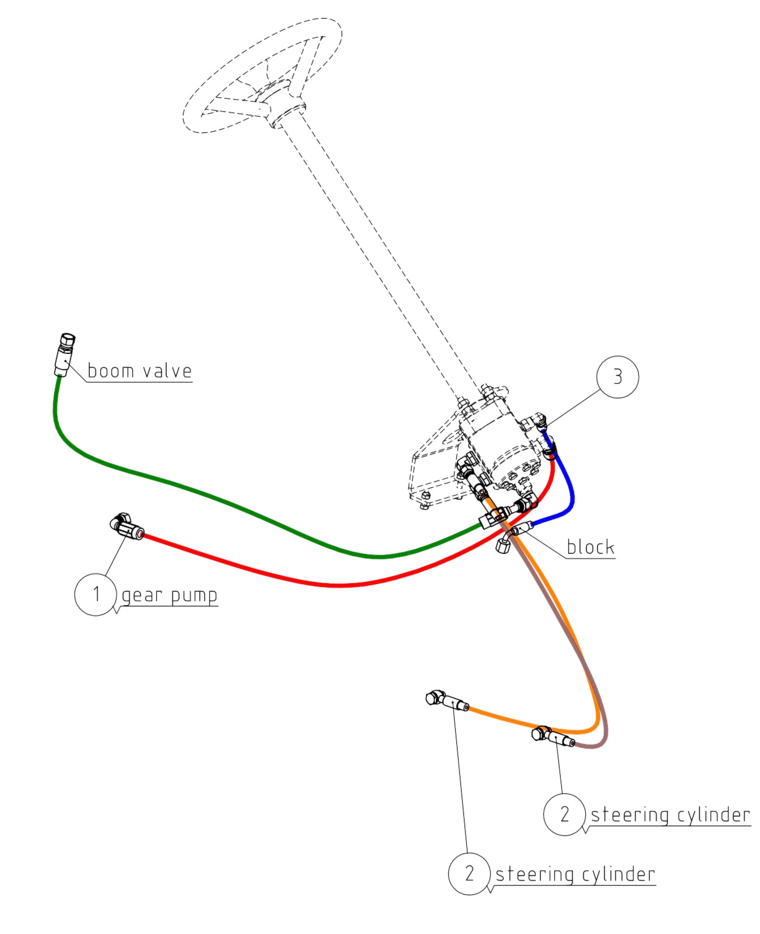 HYDR. HOSE L=1110