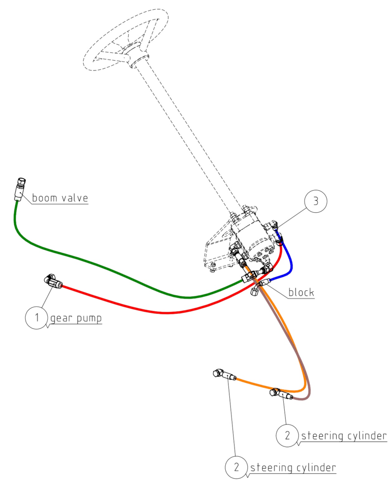 HYDR. HOSE L=1110