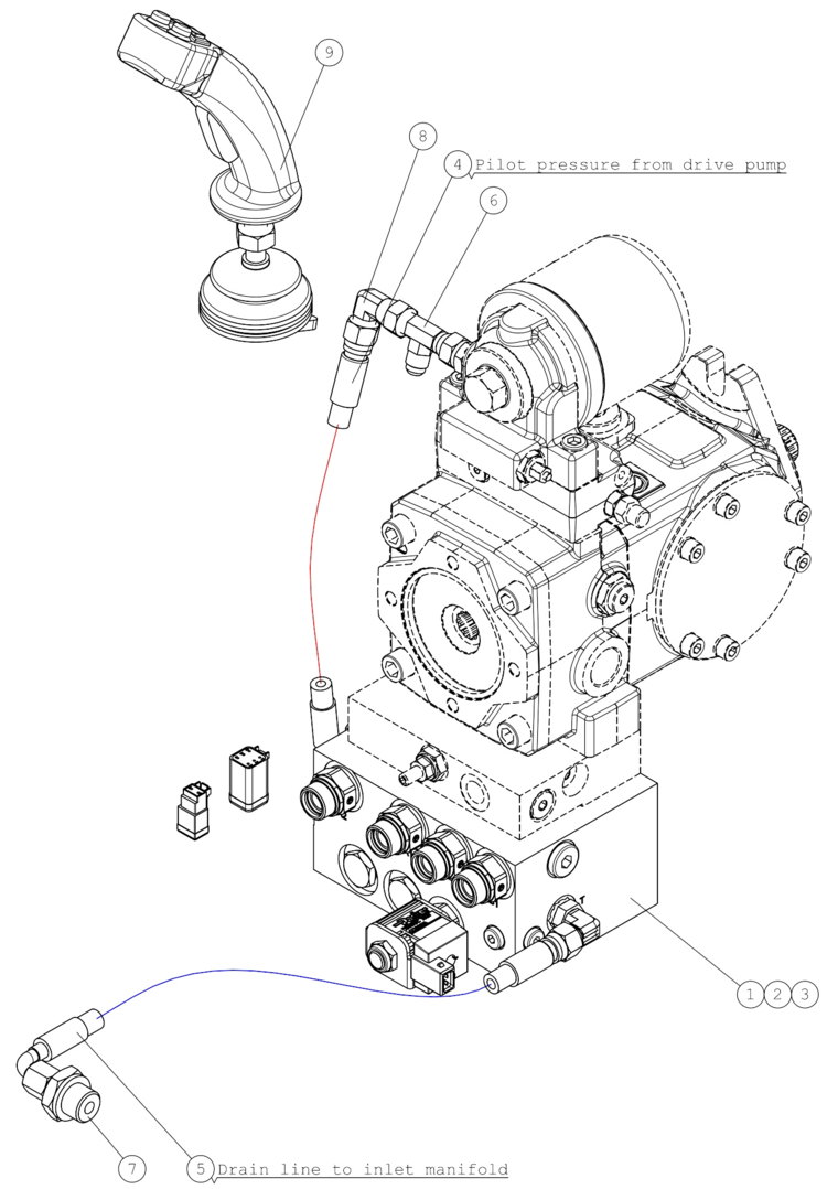 HYDR. HOSE L=350