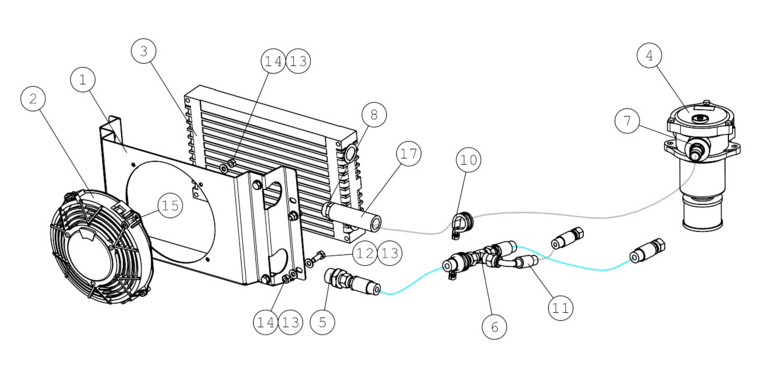 HYDR. HOSE L=370