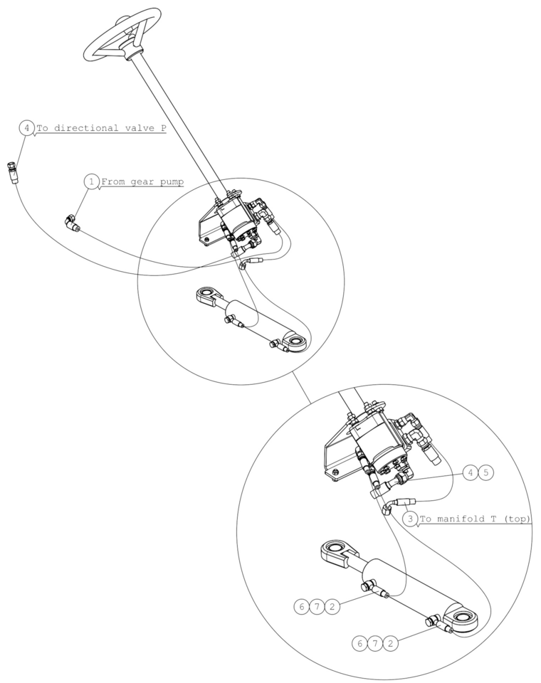 HYDR. HOSE L=960