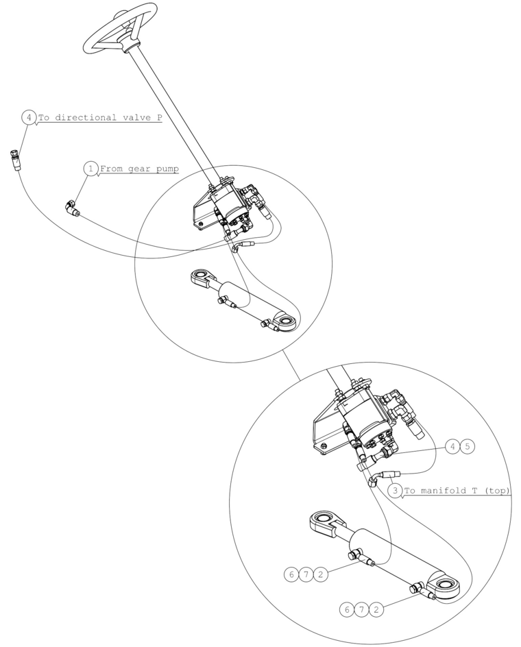 HYDR. HOSE L=960
