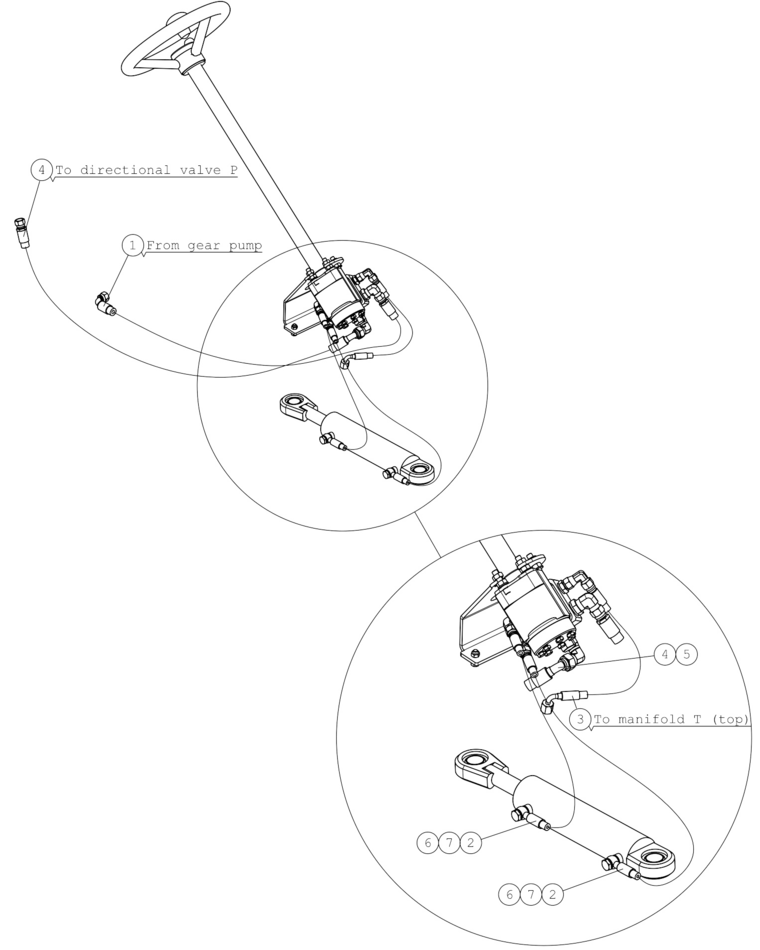 HYDR. HOSE L=960