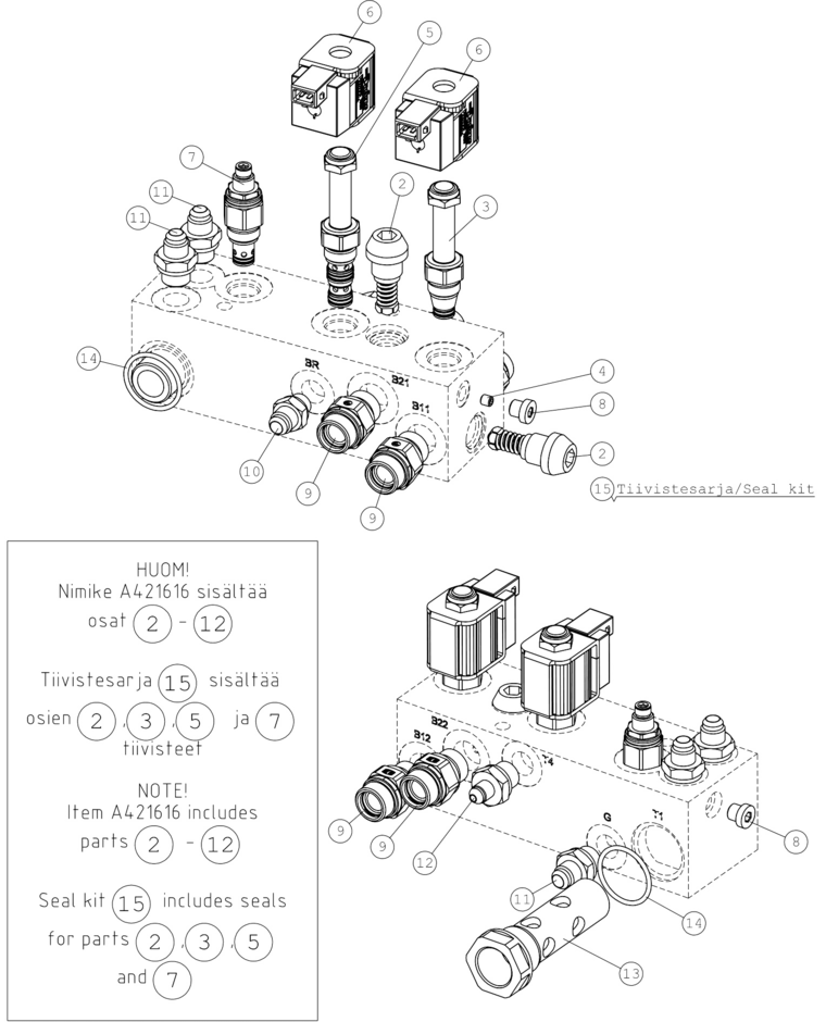 HYDRAULIC MANIFOLD O