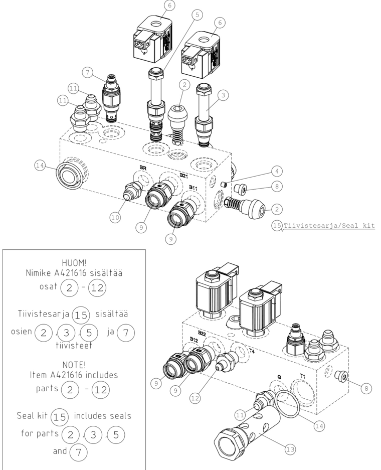 HYDRAULIC MANIFOLD O