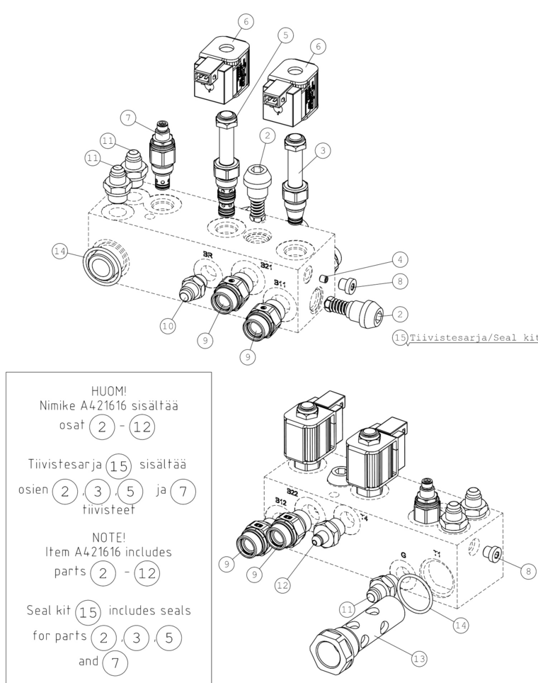 HYDRAULIC MANIFOLD O