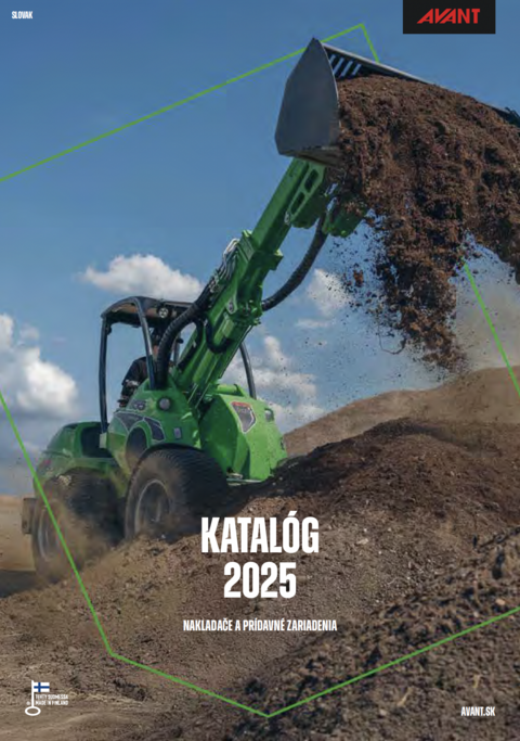 nový katalóg avant 2021 nakladače a prídavné zariadenia